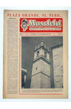 Cubierta de MASCLETA BOMBARDERO SEMANAL GRÁFICO LITERARIO 29. 6 Dic 1952 (Vvaa) Guerri 1952