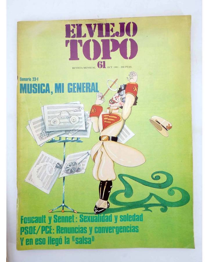 Cubierta de EL VIEJO TOPO 61. REVISTA MENSUAL. OCT 1981 (Vvaa) Ediciones 2001 1981