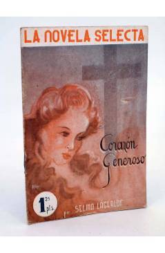 Cubierta de LA NOVELA SELECTA 6. CORAZÓN GENEROSO (Selma Lagerlof) La Novela Selecta 1930