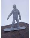 Muestra 4 de THE ORIGINAL AJ’S TOY BOARDERS. SNOW SERIES 1. BOLSA 24 SNOWBOARDERS. GRIS 2011. SNOWBOARD (No Acreditado) 