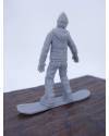 Muestra 5 de THE ORIGINAL AJ’S TOY BOARDERS. SNOW SERIES 1. BOLSA 24 SNOWBOARDERS. GRIS 2011. SNOWBOARD (No Acreditado) 