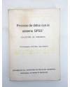 Contracubierta de PROCESO DE DATOS CON EL SISTEMA SPSS. COLECCIÓN DE ESQUEMAS (Doménech / Riba / Viladrich) 1985
