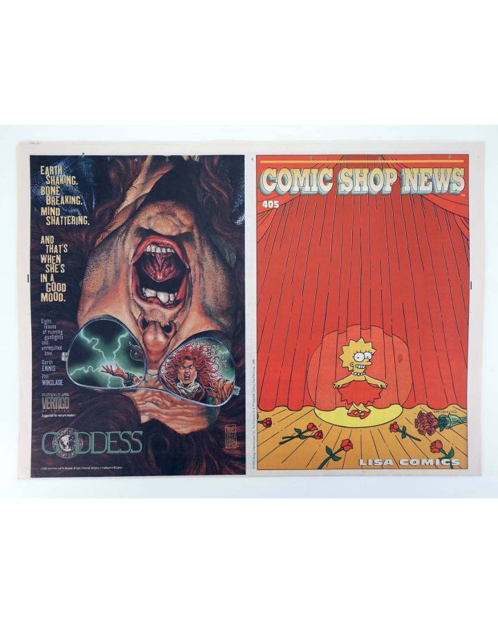 Cubierta de COMIC SHOP NEWS 405. LISA COMICS (Vvaa) Comic Shop News Inc 1994