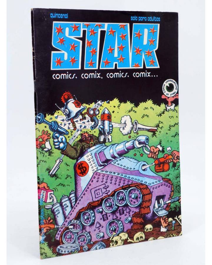 Cubierta de REVISTA STAR 5. COMIX Y PRENSA MARGINAL (Vvaa) Producciones Editoriales 1974