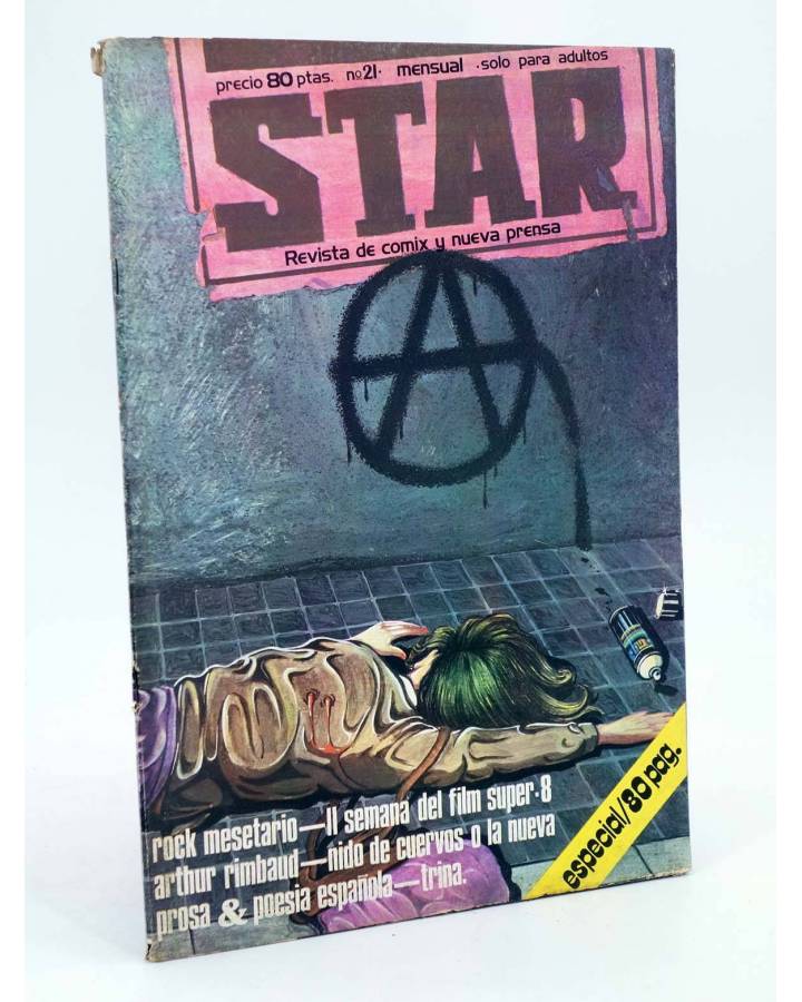 Cubierta de REVISTA STAR 21. COMIX Y PRENSA MARGINAL (Vvaa) Producciones Editoriales 1974
