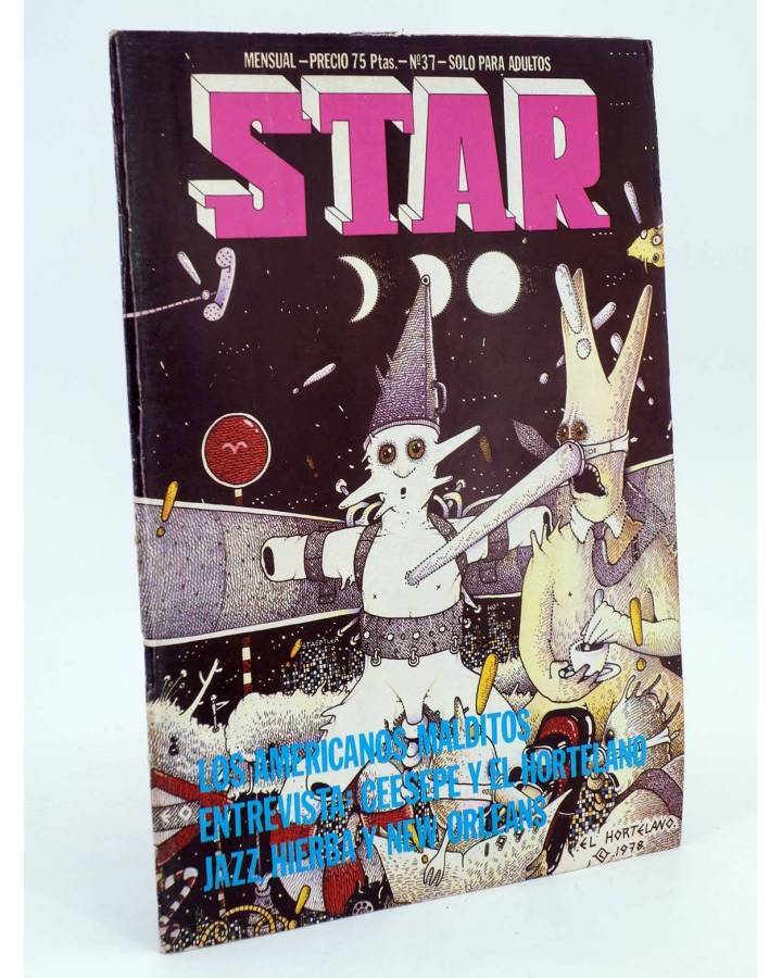 Cubierta de REVISTA STAR 37. COMIX Y PRENSA MARGINAL (Vvaa) Producciones Editoriales 1974