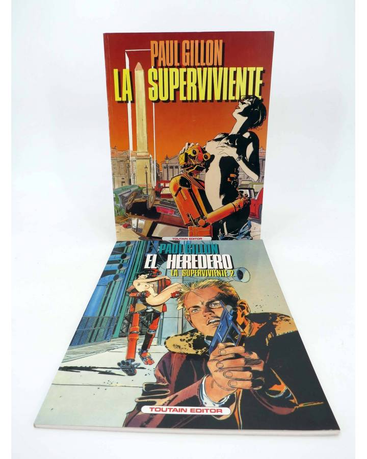 Cubierta de LA SUPERVIVIENTE 1 Y 2 (Paul Guillon) Toutain editor 1990