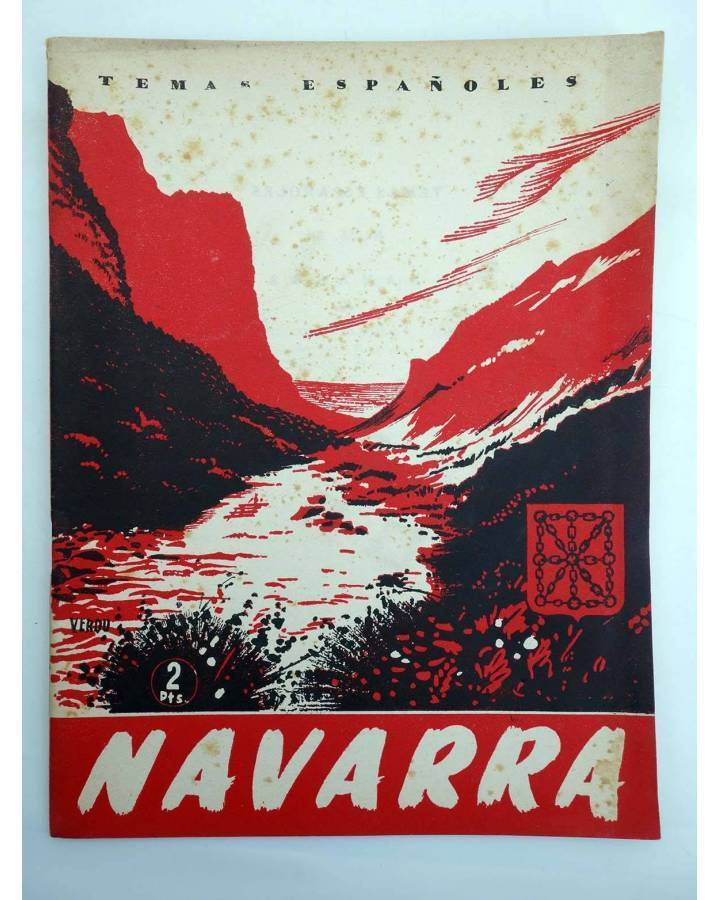 Cubierta de TEMAS ESPAÑOLES 51. NAVARRA (Carlos De Arnedo) Publicaciones Españolas 1953