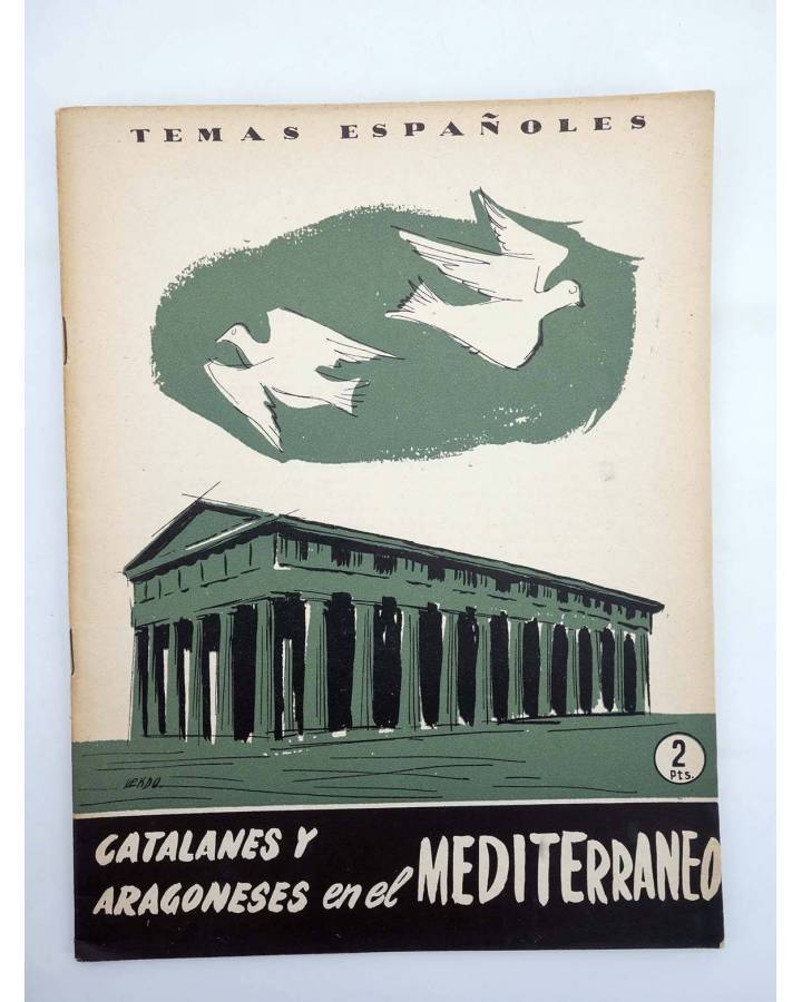 Cubierta de TEMAS ESPAÑOLES 283. CATALANES Y ARAGONESES EN EL MEDITERRÁNEO (No Acreditado) Publicaciones Españolas 1956