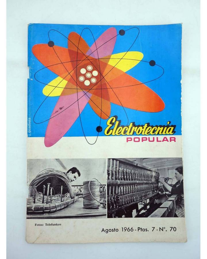 Cubierta de REVISTA ELECTROTECNIA POPULAR 70 (Vvaa) Maymó 1966