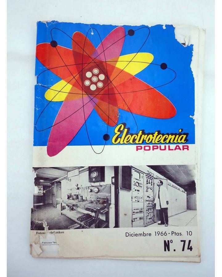 Cubierta de REVISTA ELECTROTECNIA POPULAR 74 (Vvaa) Maymó 1966