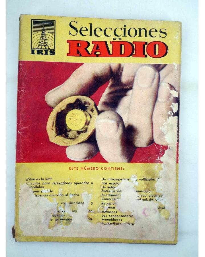 Cubierta de REVISTA IRIS SELECCIONES DE RADIO 1. ELECTRICIDAD CINE SONORO TELEVISIÓN (Vvaa) Bruguera 1950