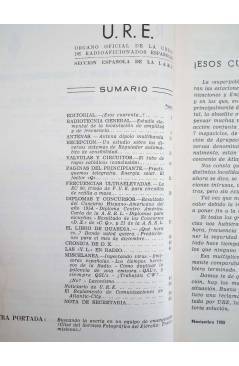 Muestra 1 de URE REVISTA DE RADIO DE LA UNIÓN DE RADIOAFICIONADOS ESPAÑOLES 59. SECCIÓN ESPAÑOLA DE LA IARU (Vvaa) 1955