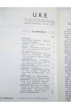 Muestra 1 de URE REVISTA DE RADIO DE LA UNIÓN DE RADIOAFICIONADOS ESPAÑOLES 62. SECCIÓN ESPAÑOLA DE LA IARU (Vvaa) 1956