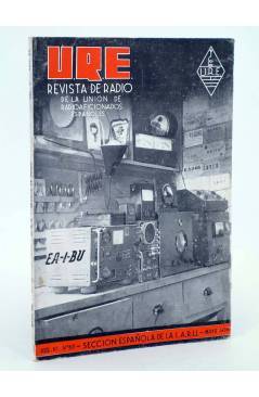Cubierta de URE REVISTA DE RADIO DE LA UNIÓN DE RADIOAFICIONADOS ESPAÑOLES 65. SECCIÓN ESPAÑOLA DE LA IARU (Vvaa) 1956