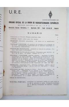 Muestra 1 de URE REVISTA DE RADIO DE LA UNIÓN DE RADIOAFICIONADOS ESPAÑOLES 68. SECCIÓN ESPAÑOLA DE LA IARU (Vvaa) 1956