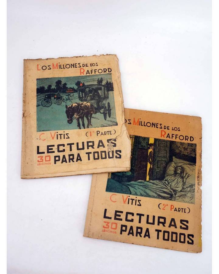 Cubierta de LECTURAS PARA TODOS 113 114. LOS MILLONES DE LOS RAFFORD I Y II (C. Vitis) Ibérica 1934