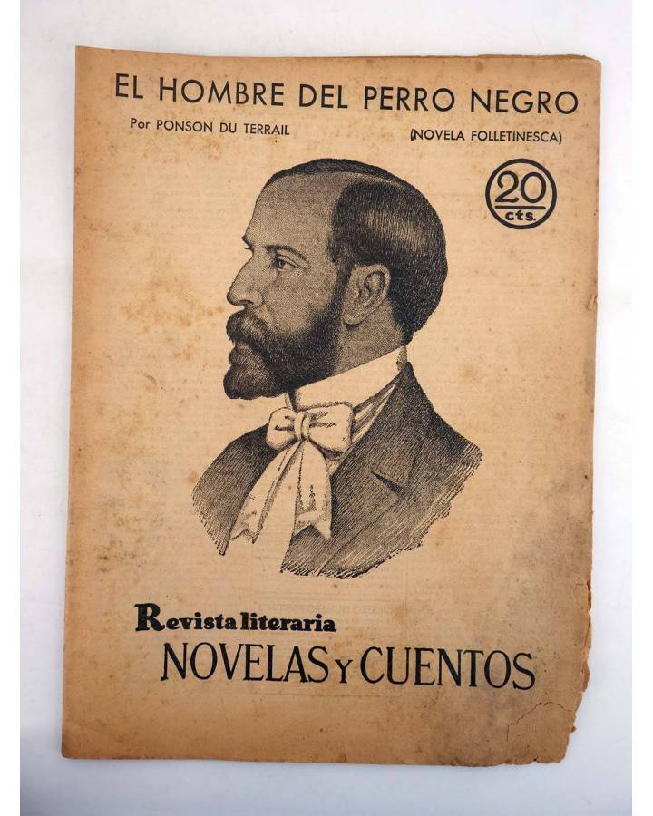 Cubierta de REVISTA LITERARIA NOVELAS Y CUENTOS 82. EL HOMBRE DEL PERRO NEGRO (Ponson Du Terrail) Dédalo 1930