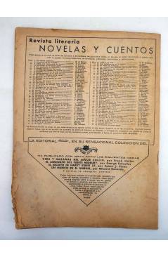 Contracubierta de REVISTA LITERARIA NOVELAS Y CUENTOS 82. EL HOMBRE DEL PERRO NEGRO (Ponson Du Terrail) Dédalo 1930