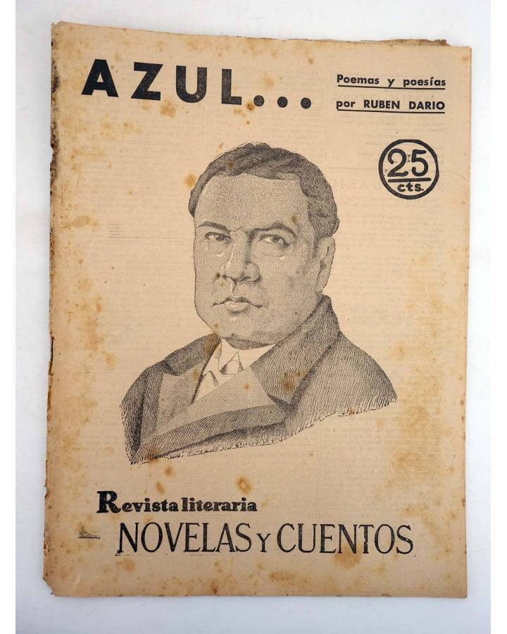 Cubierta de REVISTA LITERARIA NOVELAS Y CUENTOS 124. AZUL… (Ruben Darío) Dédalo 1931