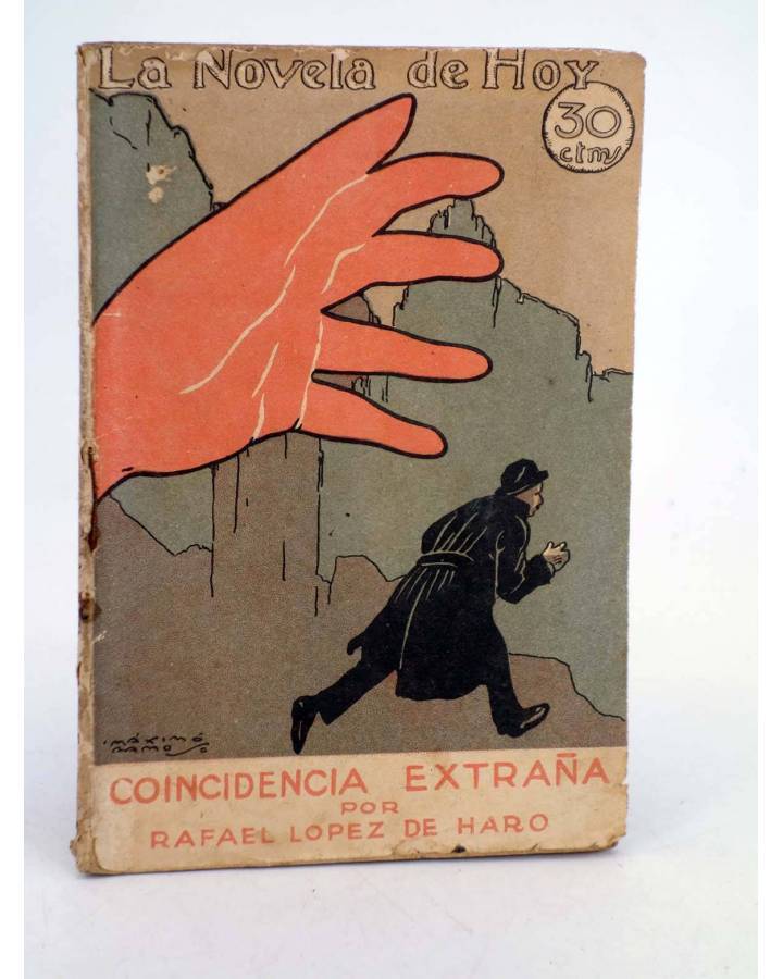 Cubierta de LA NOVELA DE HOY 17. COINCIDENCIA EXTRAÑA (Rafael López De Haro / M Ramos) Atlántida 1922