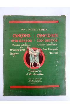 Cubierta de CANÇONS AMB GESTOS. CANCIONES CON GESTOS II. CONVITS ALS OCELLS / PAJARITOS PAJARITOS (J.G. Junceda) Musical