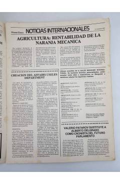Contracubierta de REVISTA VIVEROS TIMES MUY RARA. GRAN FORMATO 8 págs. 31 DE DIC 1976 (Vicent Creativos) Artes Gráficas 