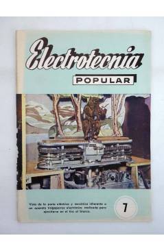 Cubierta de REVISTA ELECTROTECNIA POPULAR AÑO I N.º 7 (Vvaa) Maymó 1958