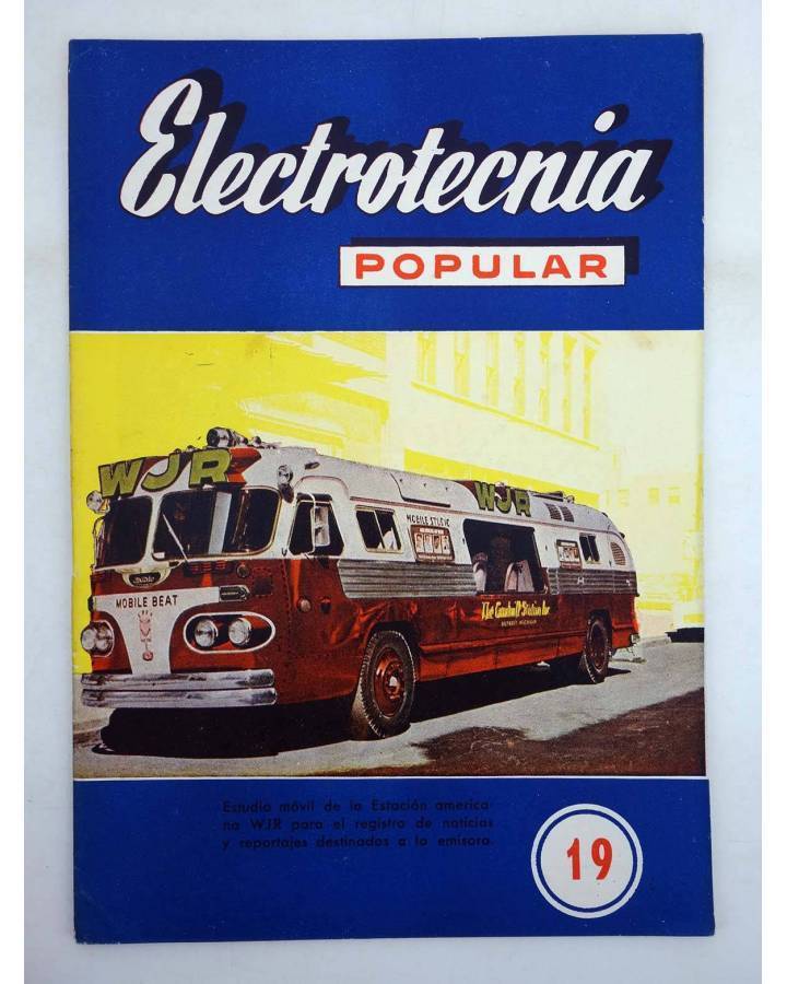 Cubierta de REVISTA ELECTROTECNIA POPULAR AÑO III Nº 19 (Vvaa) Maymó 1960
