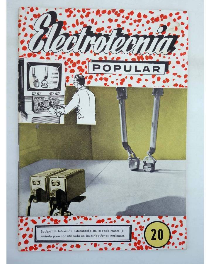 Cubierta de REVISTA ELECTROTECNIA POPULAR AÑO III Nº 20 (Vvaa) Maymó 1960