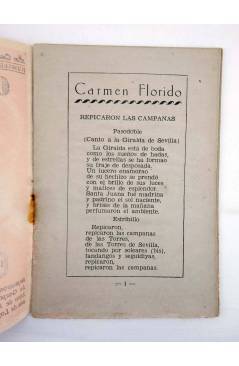 Muestra 1 de CANCIONERO LA CANCIÓN DE MODA EXTRAORDINARIO. CARMEN FLORIDO (Carmen Florido) Patrióticas 1950