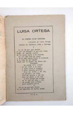 Muestra 1 de CANCIONERO LA CANCIÓN DE MODA N.º EXTRAORDINARIO. LUISA ORTEGA (Luisa Ortega) Patrióticas 1950