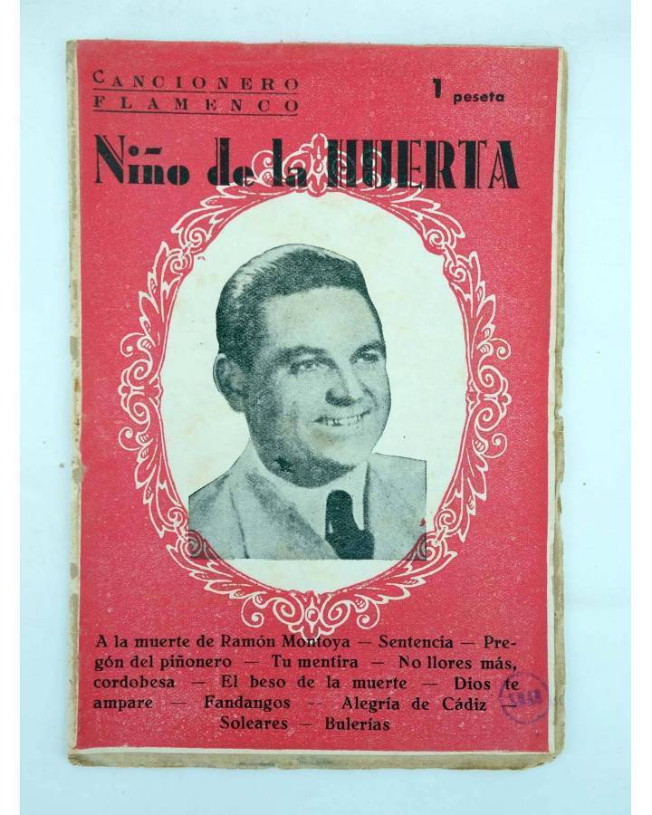 Cubierta de CANCIONERO FLAMENCO. NIÑO DE LA HUERTA (El Niño De La Huerta) Patrióticas 1950