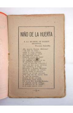 Muestra 1 de CANCIONERO FLAMENCO. NIÑO DE LA HUERTA (El Niño De La Huerta) Patrióticas 1950
