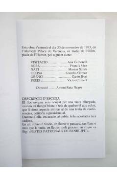 Contracubierta de BIBLIOTECA TEATRAL 31. TRILOGIA DE LA COENTOR (Antoni Ruiz Negre) Taula Valenciana d’Autors Teatrals 2