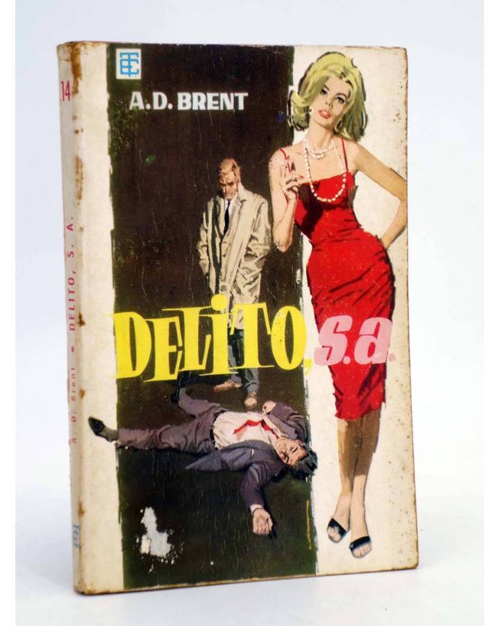 Cubierta de BEST SELLER POLICIACO 14. DELITO S.A (A.D. Brent) Toray 1961