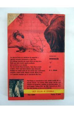 Contracubierta de BEST SELLERS DE ESPIONAJE 6. CADÁVERES EN SU CAMINO (Paul Kenny) Toray 1962