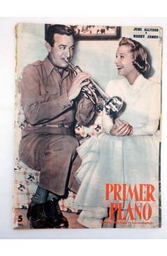 Cubierta de PRIMER PLANO REVISTA ESPAÑOLA DE CINEMATOGRAFÍA 831. JUNE ALLYSON Y HARRY JAMES (Vvaa) Primer Plano 1956
