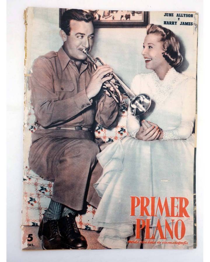 Cubierta de PRIMER PLANO REVISTA ESPAÑOLA DE CINEMATOGRAFÍA 831. JUNE ALLYSON Y HARRY JAMES (Vvaa) Primer Plano 1956