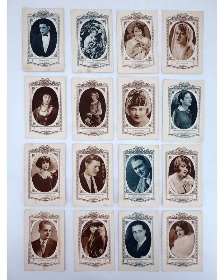 Cubierta de FOTOCROMOS ACTRICES Y ACTORES SERIE I LOTE DE 16 DIFERENTES (No Acreditado) Chocolates E. Juncosa 1930
