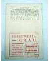 Contracubierta de FOTOCROMO ACTRICES Y ACTORES SERIE C N.º 13. HOOT GIBSON (No Acreditado) Perfumería Grau 1930