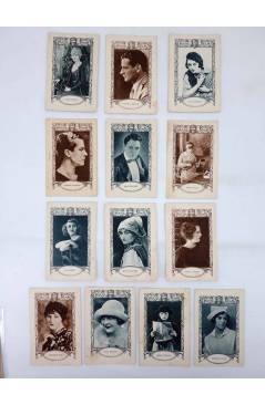 Cubierta de FOTOCROMOS ACTRICES Y ACTORES SERIE H. LOTE DE 13 DIFERENTES (No Acreditado) Chocolates E. Juncosa 1930