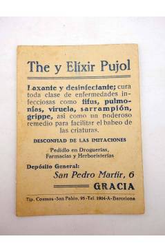 Contracubierta de CINE ARTISTAS Y PELÍCULAS SERIE A N.º 12. HOPE HAMPTON (No Acreditado) The Elixir Pujol 1930