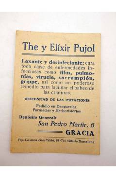 Contracubierta de CINE ARTISTAS Y PELÍCULAS SERIE A N.º 19. ETHEL CLAYTON (No Acreditado) The Elixir Pujol 1930