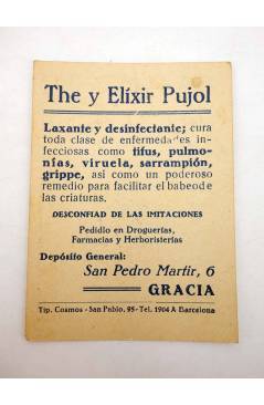 Contracubierta de CINE ARTISTAS Y PELÍCULAS SERIE A N.º 49. GLORIA SWANSON (No Acreditado) The Elixir Pujol 1930