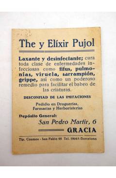 Contracubierta de CINE ARTISTAS Y PELÍCULAS SERIE A N.º 60. BETTY COMPSON (No Acreditado) The Elixir Pujol 1930