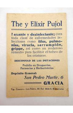 Contracubierta de CINE ARTISTAS Y PELÍCULAS SERIE A N.º 68. LYA MARA (No Acreditado) The Elixir Pujol 1930