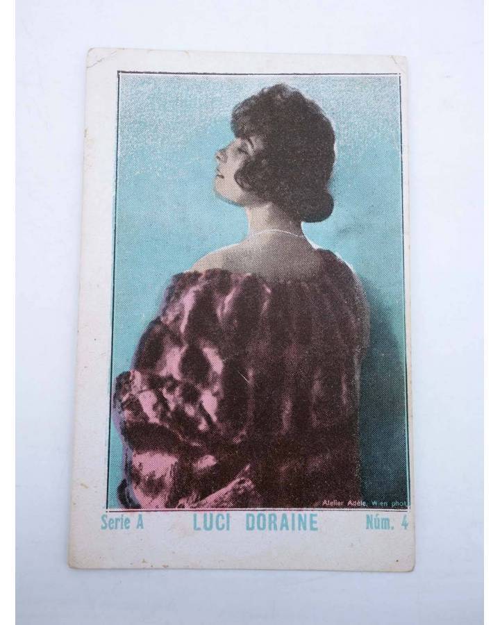 Cubierta de FOTOCROMOS ARTISTAS DE CINE SERIE A N.º 4. LUCY DORAINE (No Acreditado) Chocolates Guillén 1930