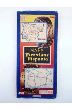 Cubierta de MAPA FIRESTONE HISPANIA 14. LISBOA SETUBAL EVORA BEJA FARO HUELVA SEVILLA. 3ª ED (No Acreditado) Firestone