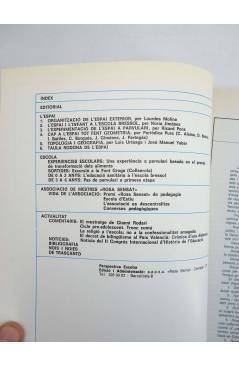 Contracubierta de REVISTA PERSPECTIVA ESCOLAR 52. L’ESPAI (Vvaa) Rosa Sensat 1981